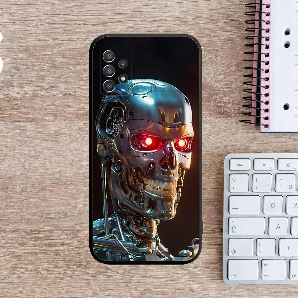 T-800 T-Terminator Phone Case For Samsung Galaxy A13,A21s,A22,A31,A32,A52,A53,A71,A80,A91 Soft Black Cover