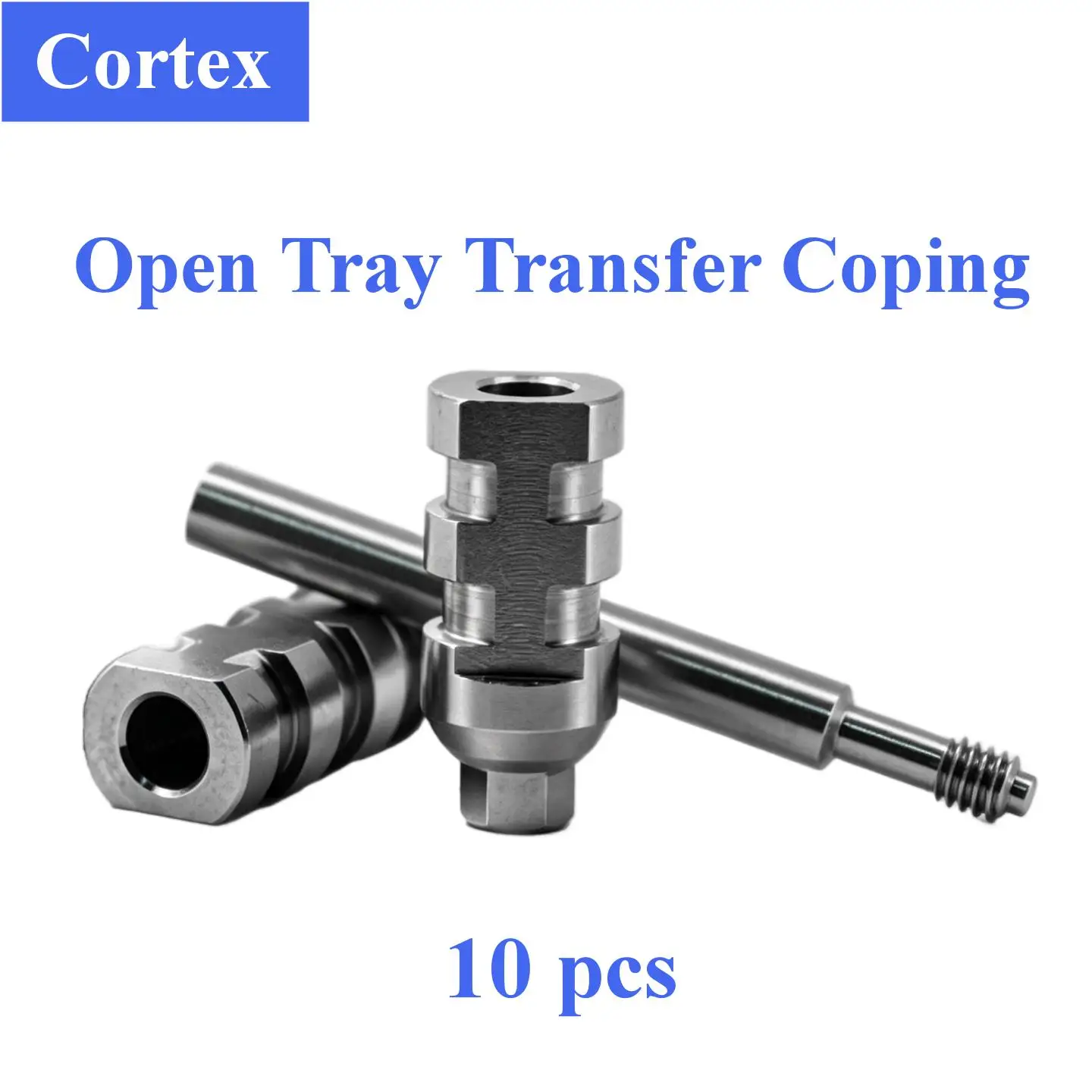 10Pcs Dental Open Tray Transfer Coping Fits Cortex System Pure Medical Titanium Direct Mold Pick-up Screwed Posts Hardware Tools