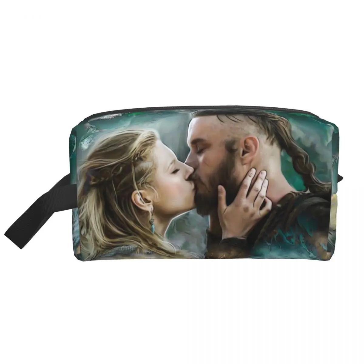 Viking Lagertha Ragnar Lothbrok Toiletry Bag Norse Valhalla Warrior Cosmetic Makeup Organizer Women Beauty Storage Dopp Kit Case