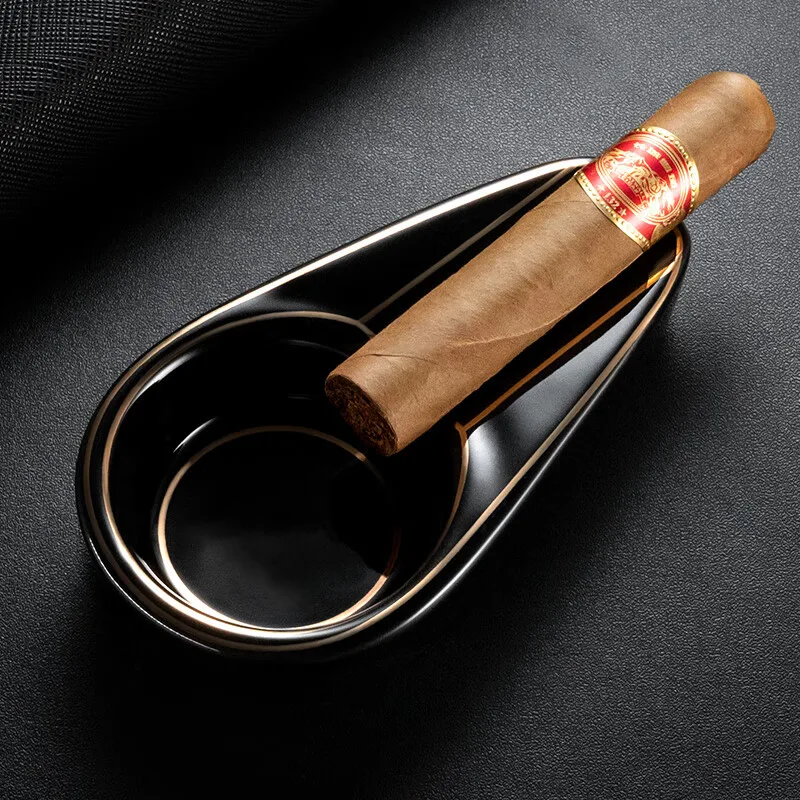 

Cigar Gadgets Home Cigar Ashtray Portable Ceramic Cigars Ash Tray Tobacco Cigarette Ashtrays Holder