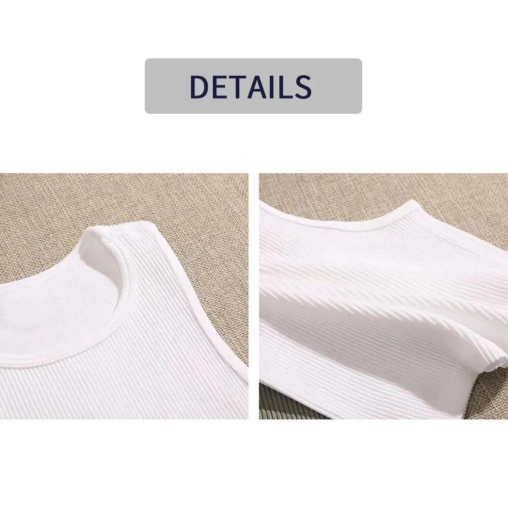 Crop Tops for Women Ribbed Soft High Neck Sleeveless Women\'s Ribbed Tank Tops Cute Y2K Casual Gym Athletic Workout Shirts