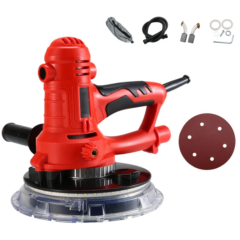 KOTUMY Electric Wall Grinder Electric Wall Sander Self-Priming Dust-Free Sandpaper Machine Putty Wall Grinder 220V
