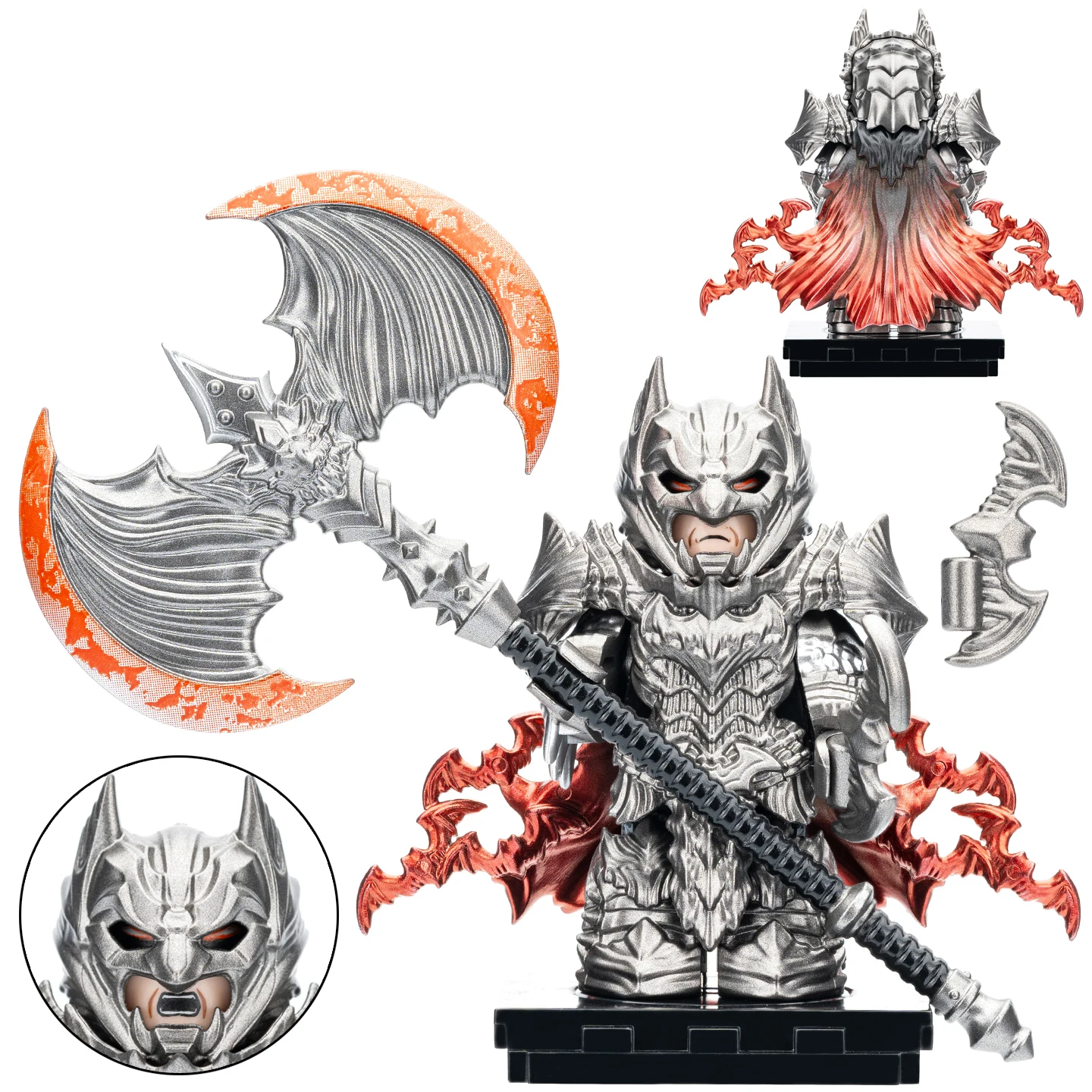 Drittanbieter-Bausteine Figuren-Bausatz Kompatibel mit Ritter des Windes Gус Mad WarriorLE18