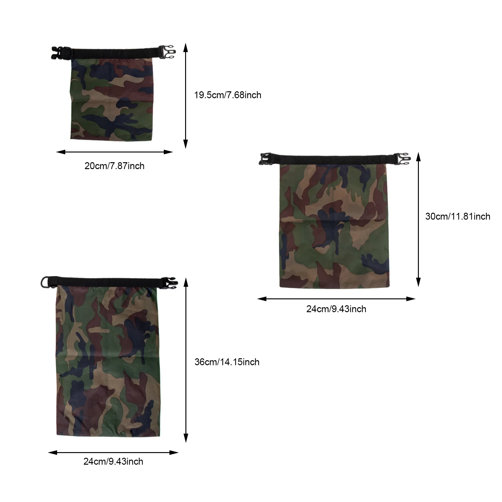 3 قطعة أكياس مقاومة للماء المحمولة أكياس التخزين الجافة طوي متعددة الأغراض التخييم في الهواء الطلق التجديف تجمع معدات الظهر
