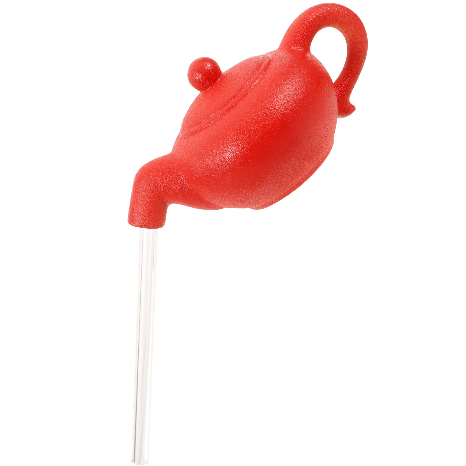 

Floating Teapot Fountain Ceramic Desktop Decoration 13cm Red Teapot Invisible Flowing Spout Feature