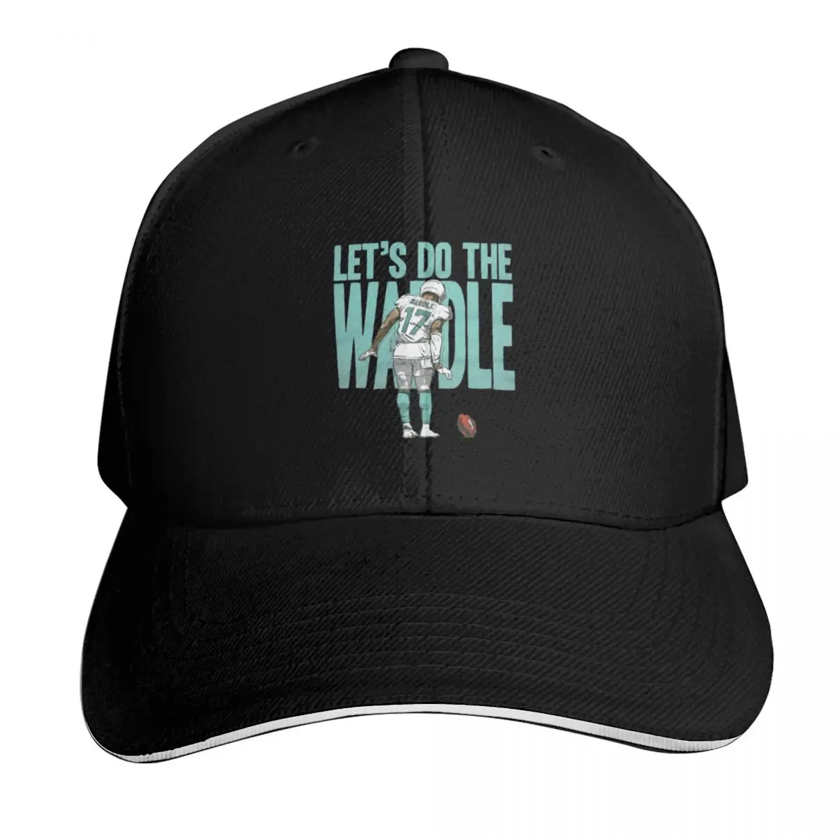 Jaylen Waddle lets do the Waddle dance Baseball Cap Breathable Mesh Back Adjustable Buckle Closure Moisture Wicking Quick Dry