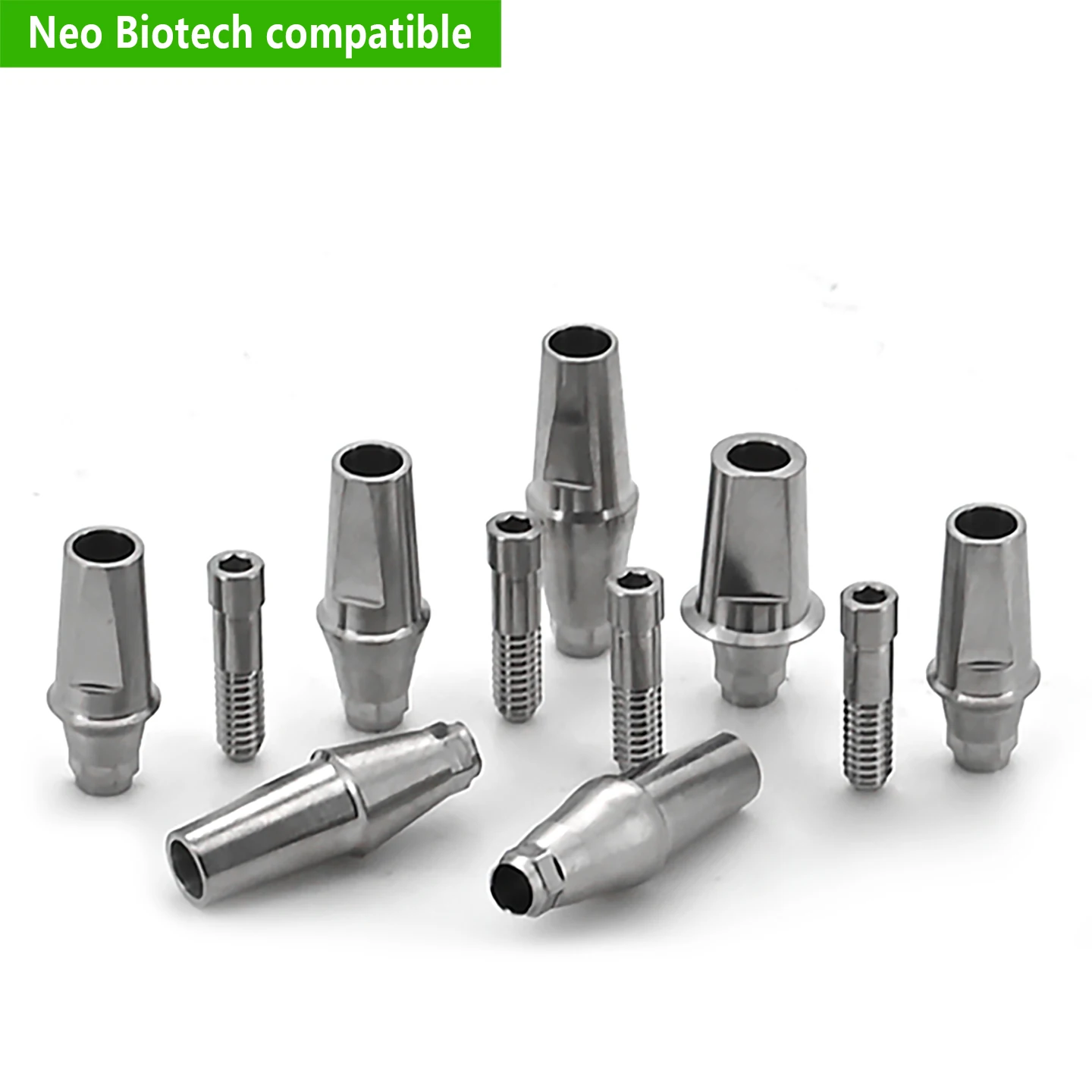 

Fits for Neo Biotech Titanium Grade 5 Straight Abutment Cemented Standard Parts Prosthetic Screw Retained Restoration Components