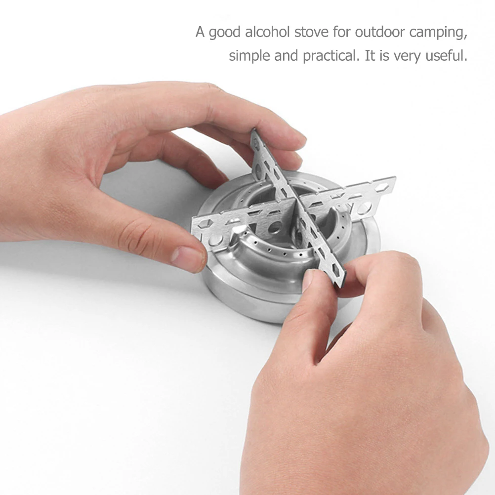 

Portable Picnic Stove Home Use Alcohols Outdoor Heatproof Camping Burner Stainless Steel Professional Designed