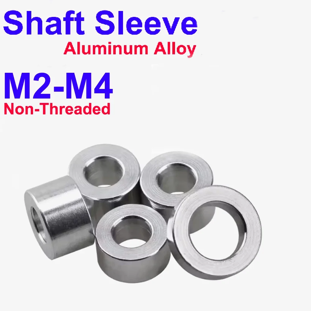 M2 M2.5 M3 M4 Shaft Sleeves Aluminum Alloy Flat Washer Gasket Sleeve Non-threaded Stand-off Spacer For Rc Model Part