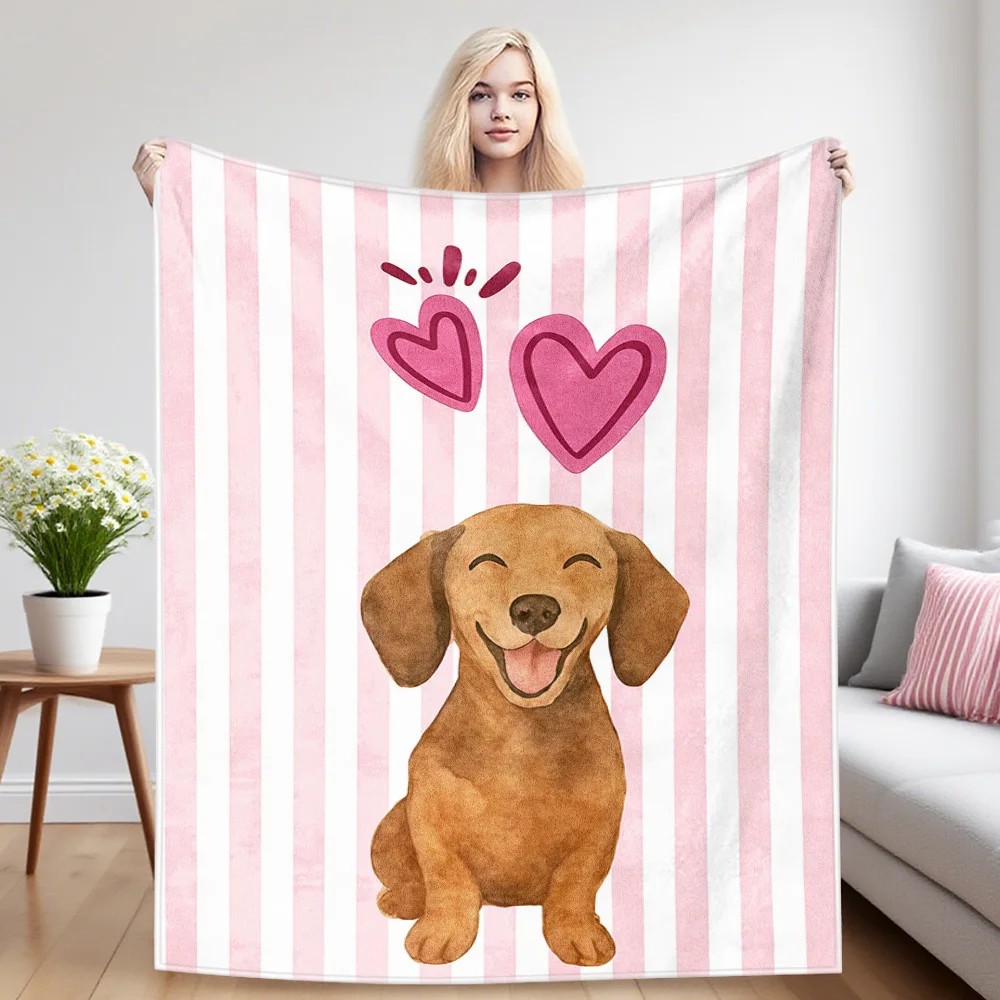 Joy Pup Nap Blanket,Flannel Blanket,Suitable For Sofas,Beds,Cars,Rooms,Offices,Camping,Exquisite Gift Blankets