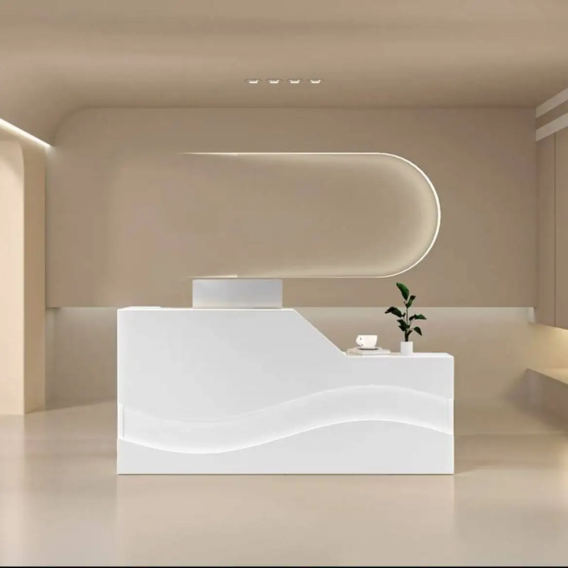 مكاتب الاستقبال لعيادة التخزين، تصميم الفنادق الفاخرة، مكاتب الاستقبال الحديثة، أثاث المطاعم الكلاسيكي Biurko Do Recepzion