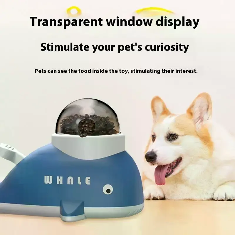 الكرتون الحوت كلب القط المغذية التلقائية المضادة للانزلاق قاعدة تجميد المجففة قاذفة الحيوانات الأليفة التدريب التفاعلي موزع الغذاء اللعب #4