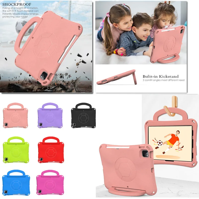 

Case for IPad Pro 11 2024 Air 5 4 Air3 2 1 9.7 10th 10.9 10.2 9th 8th 7th Pro 11 2022 2021 Hand-held Kids Safe EVA Tablet Cover