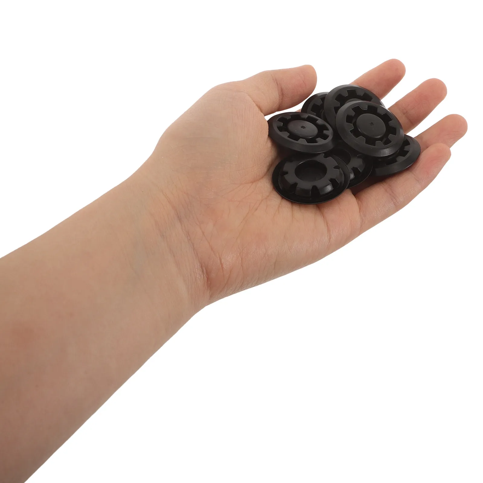 50Pcs Waterproof Rubber Door Plugs Car Sealing Caps .9mm Hole Diameter Side Skirt Dustproof Automotive Replacement Parts