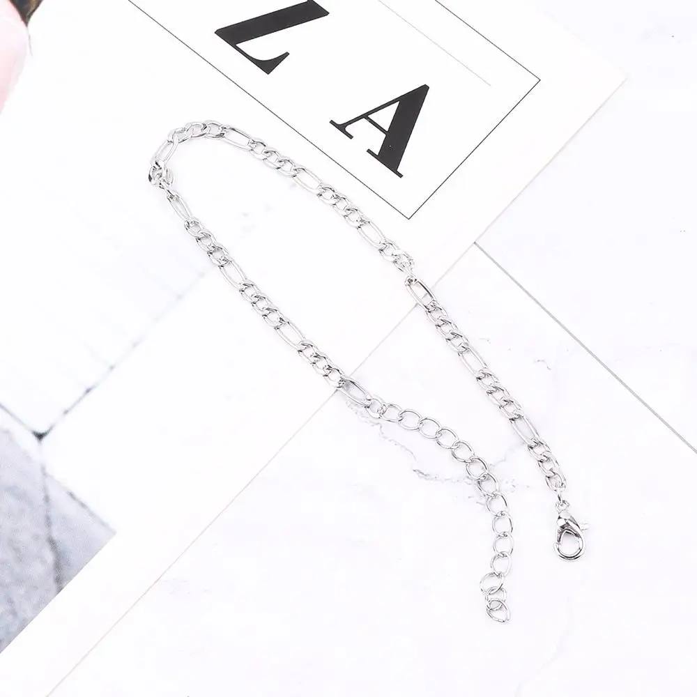 

Simple Womens Men 1 Pcs Gold&Silver Foot Figaro Link Anklet Jewelry Ankle Bracelet