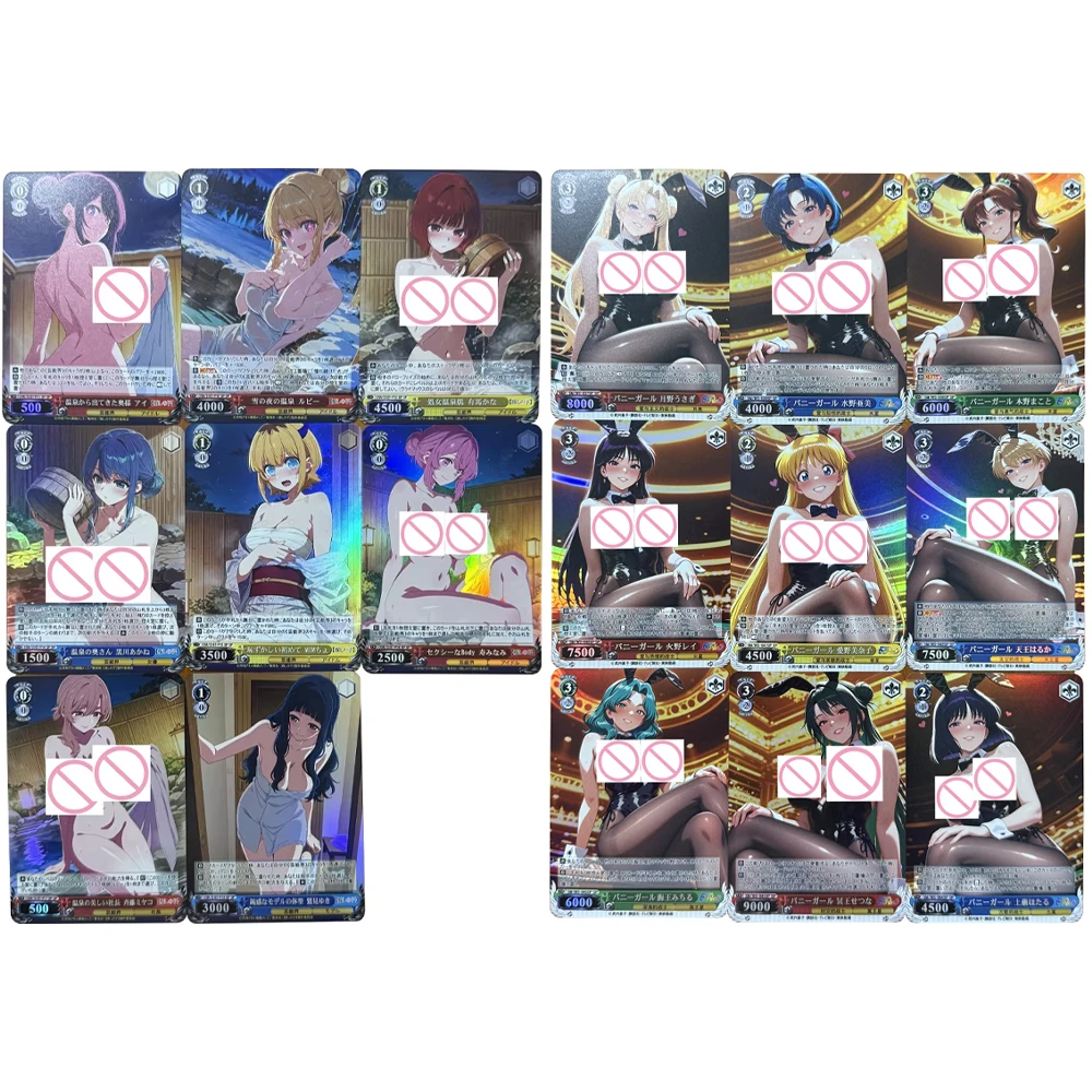 

8Pcs/set Anime Weiss Schwarz Collection Card Sexy Waifu Oshi No Ko Hoshino Ai Arima Kana Colorful Flash Card Boy Gifts