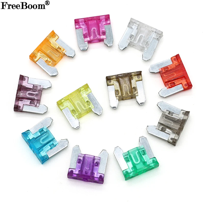 10~100pcs Blade Car Fuses Automotive Mini Small Medium 1~50A 12v DC Automatic Truck Blade Fuse Insurance Insert Auto Accessories