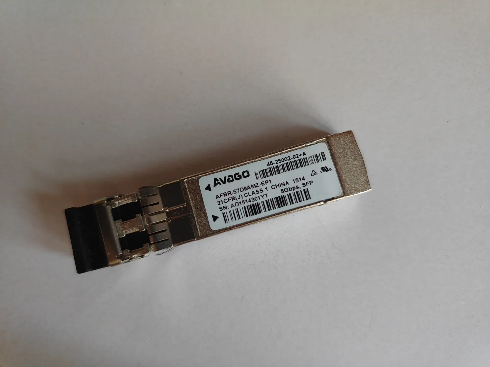 AFBR-57D9AMZ-EP1 46-25002-02+A 8Gbps SFP Optical Fiber Module 8g Transceiver Module Sfp