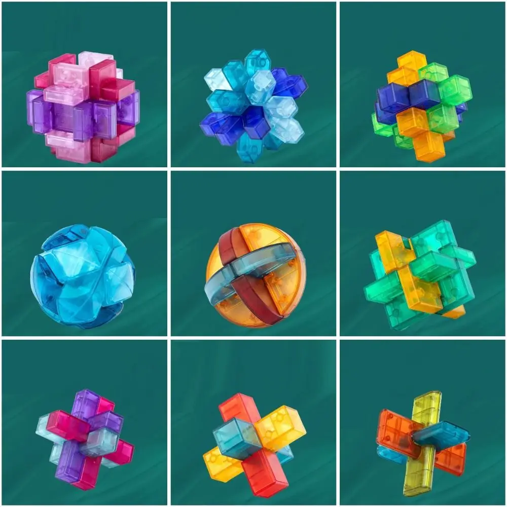 شفاف الذكاء دعابة الدماغ الألغاز فتح لعبة لوبان قفل كونغ مينغ قفل الدماغ دعابة الذكاء لوبان قفل هدايا الاطفال #2