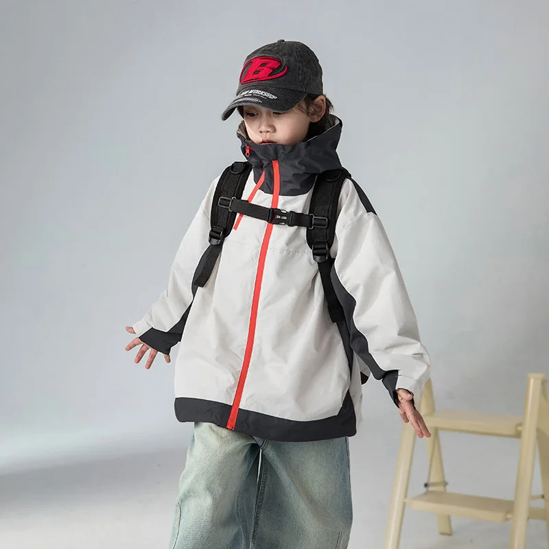 

Boys Jacket Spring and Autumn 2025 New Middle-aged and Children's Autumn Top Boys Autumn