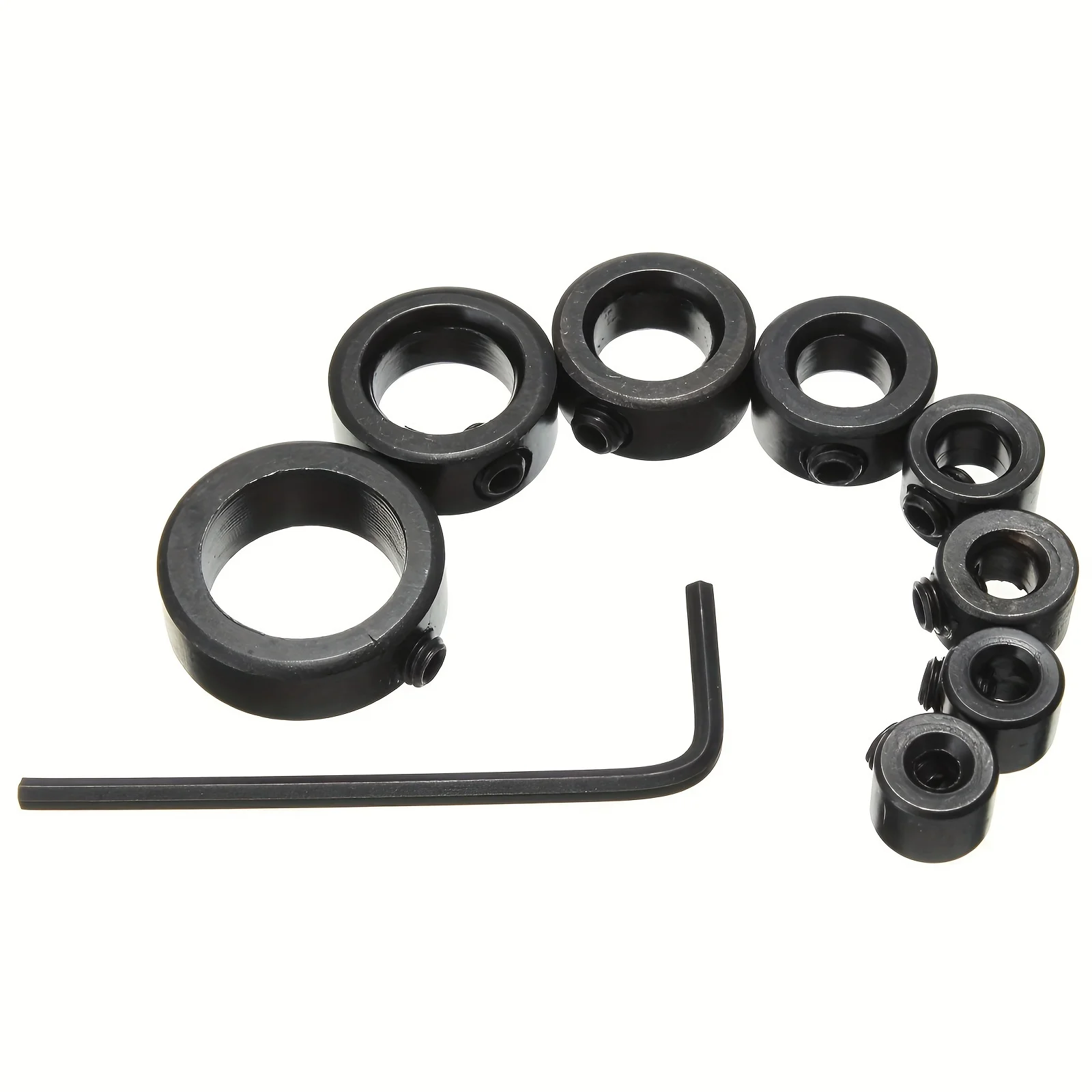 Set di punte da trapano per la lavorazione del legno da 9 pezzi con arresto di profondità regolabile, 3 mm-16 mm - include chiave esagonale per foratura di precisione in legno, met