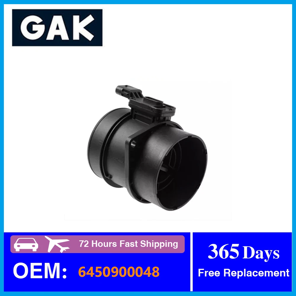 

GAK Air Mass Flowmeter 6450900048 A6450900048 For Mercedes Benz A180 A200 C200 C300 E250 A-B-C-E-Class CLA GLK Air Flow Sensor