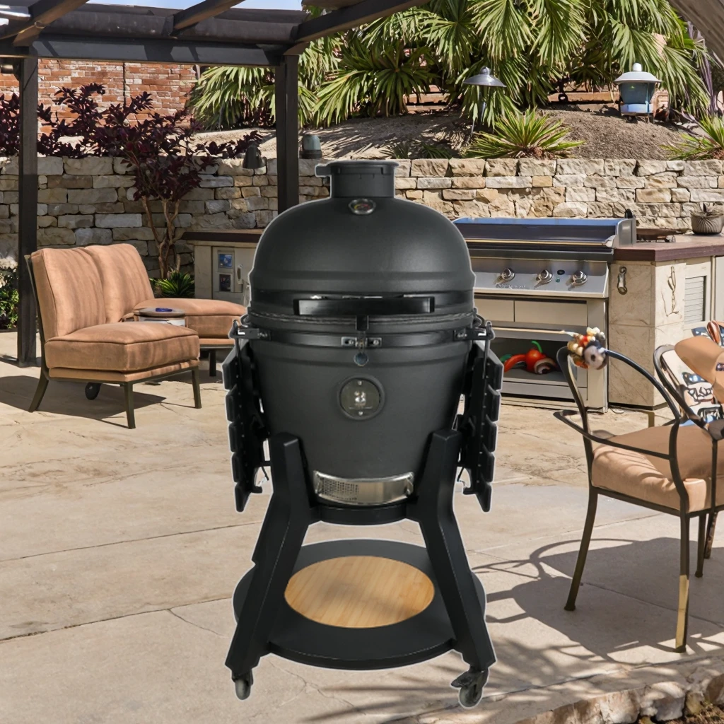 

Auplex 21 "круглая тарелка для пиццы, керамическая карбоновая тарелка Камадо Джо, большое курильцо, садовое барбекю, угольный гриль, зеленый барбекю, уличный гриль