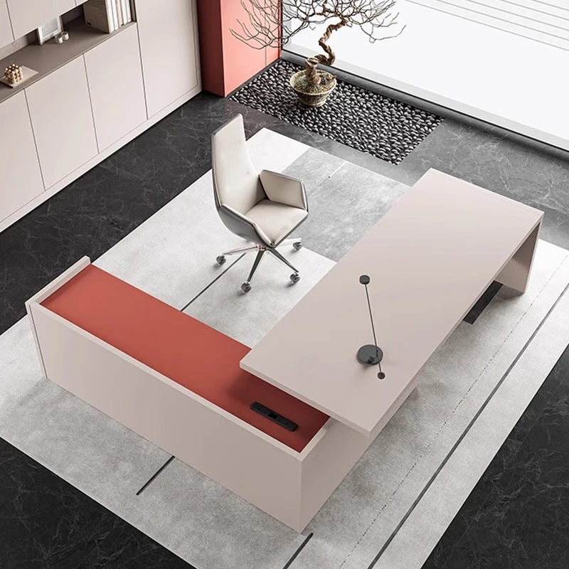 

Simple boss table desk creative president single class desk office furniture combination