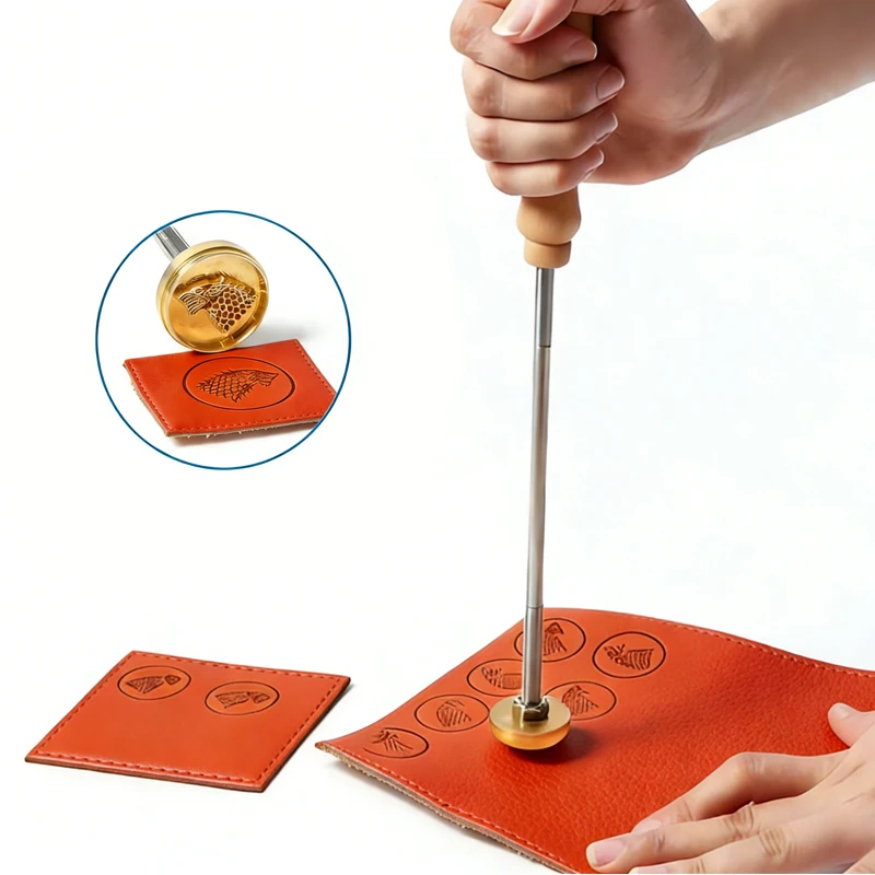

Custom Leather Stamps Personalized Branding Iron Stamp Logo Brass Embosser Seal Hot Stamping DIY Craft Wood Cake Baking Handmade