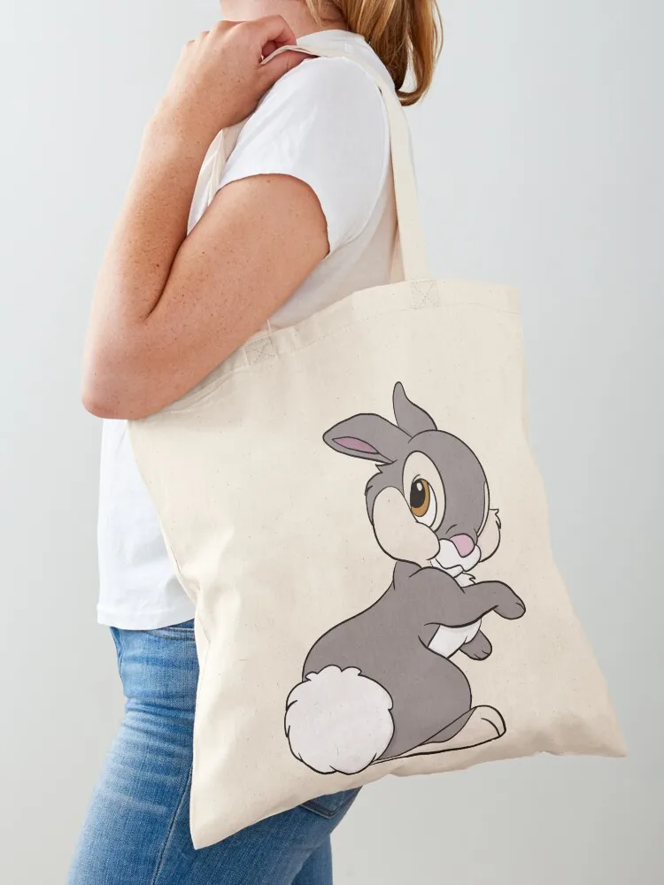 Schattige Thumper Draagtas Canvas Boodschappentas Dames Handtas Strandtas Shopper Tassen Voor Vrouwen Canvas Draagtas