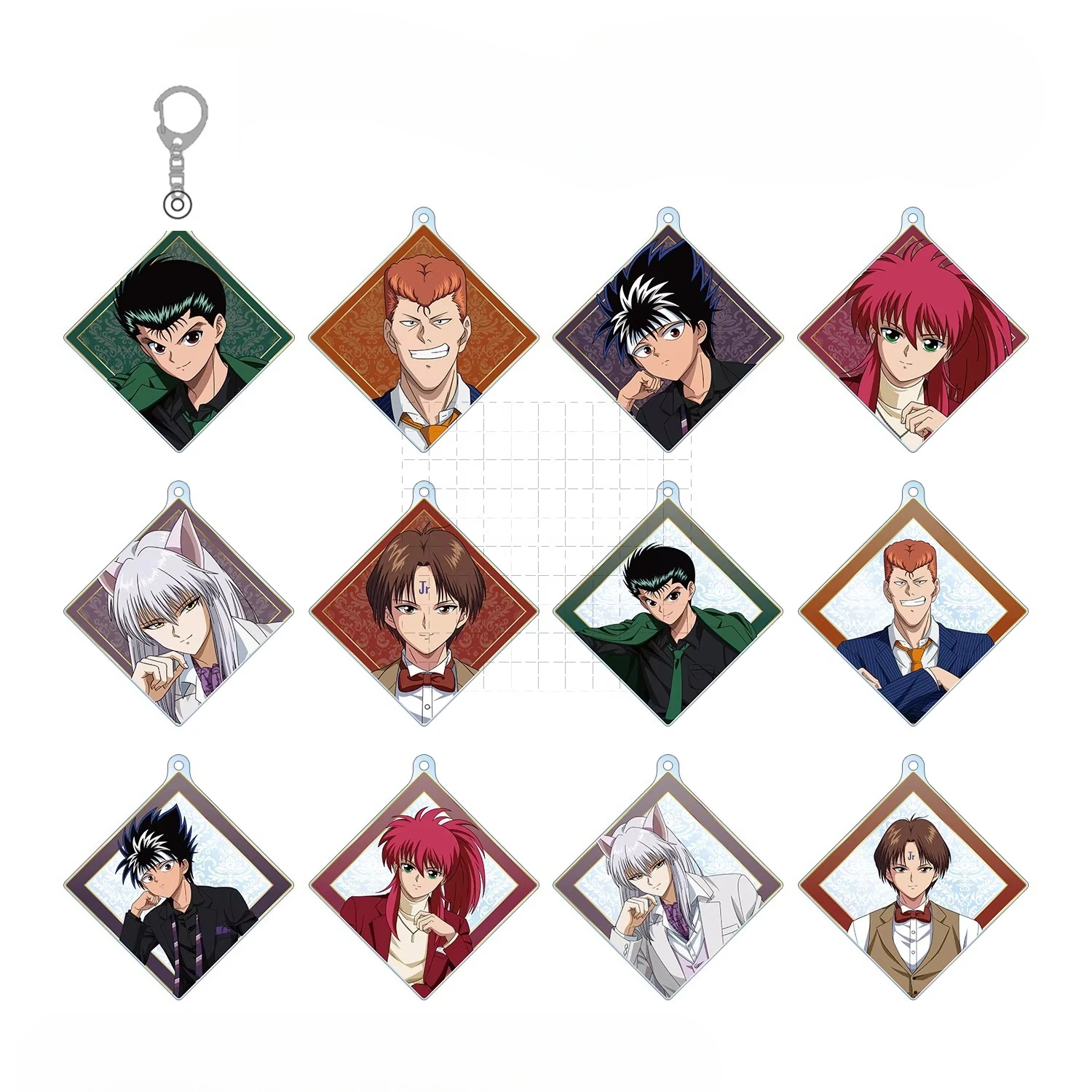 

Игра Kurama Kuwabara Kazuma Koenma Hiei, брелок для ключей, кукла, аниме Urameshi Yusuke, акриловый брелок, кулон для подарка