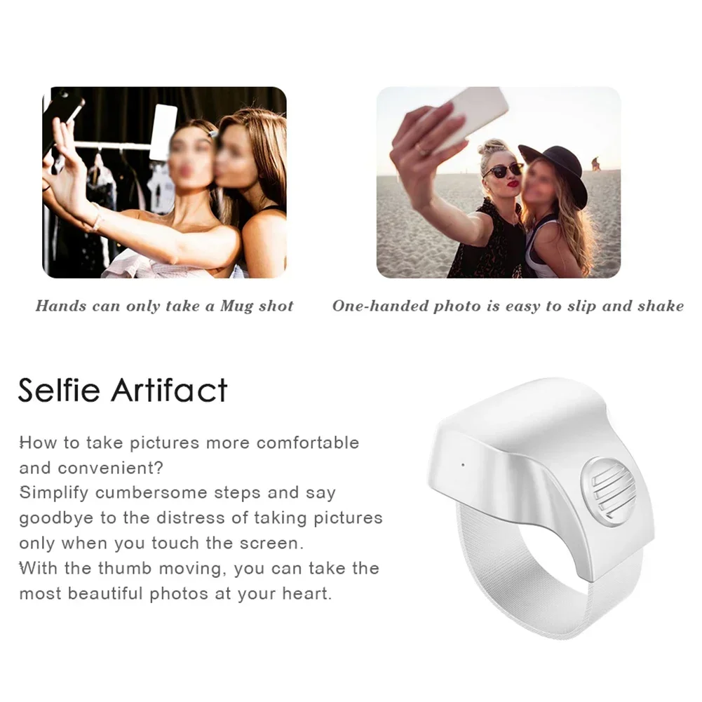 Smart Ring Wireless Mobile Selfie Lazy Artifac Tiktok anello di controllo remoto Controller Bt per telefono cellulare per Xiaomi