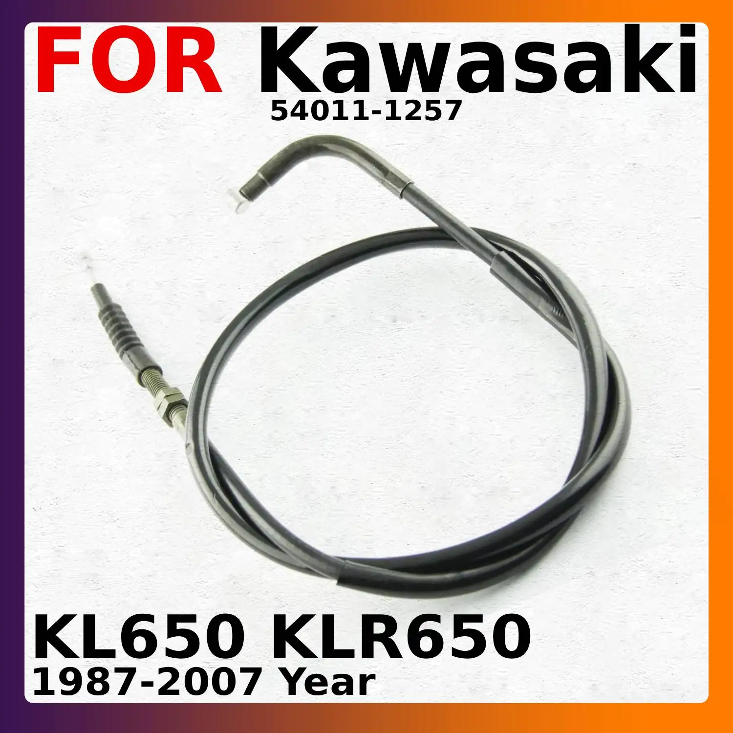 

Motorcycle Parts Clutch Cable Pull Brake Line For Kawasaki KL650 KLR650 1987 1988 1989 1990 1991 1992 1993 1994-2007 54011-1257