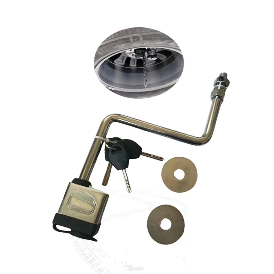 Car Spare Tire Lock Car Anti-Theft Lock Tire Wheel Lock for Ranger T6 T7 2012-2017