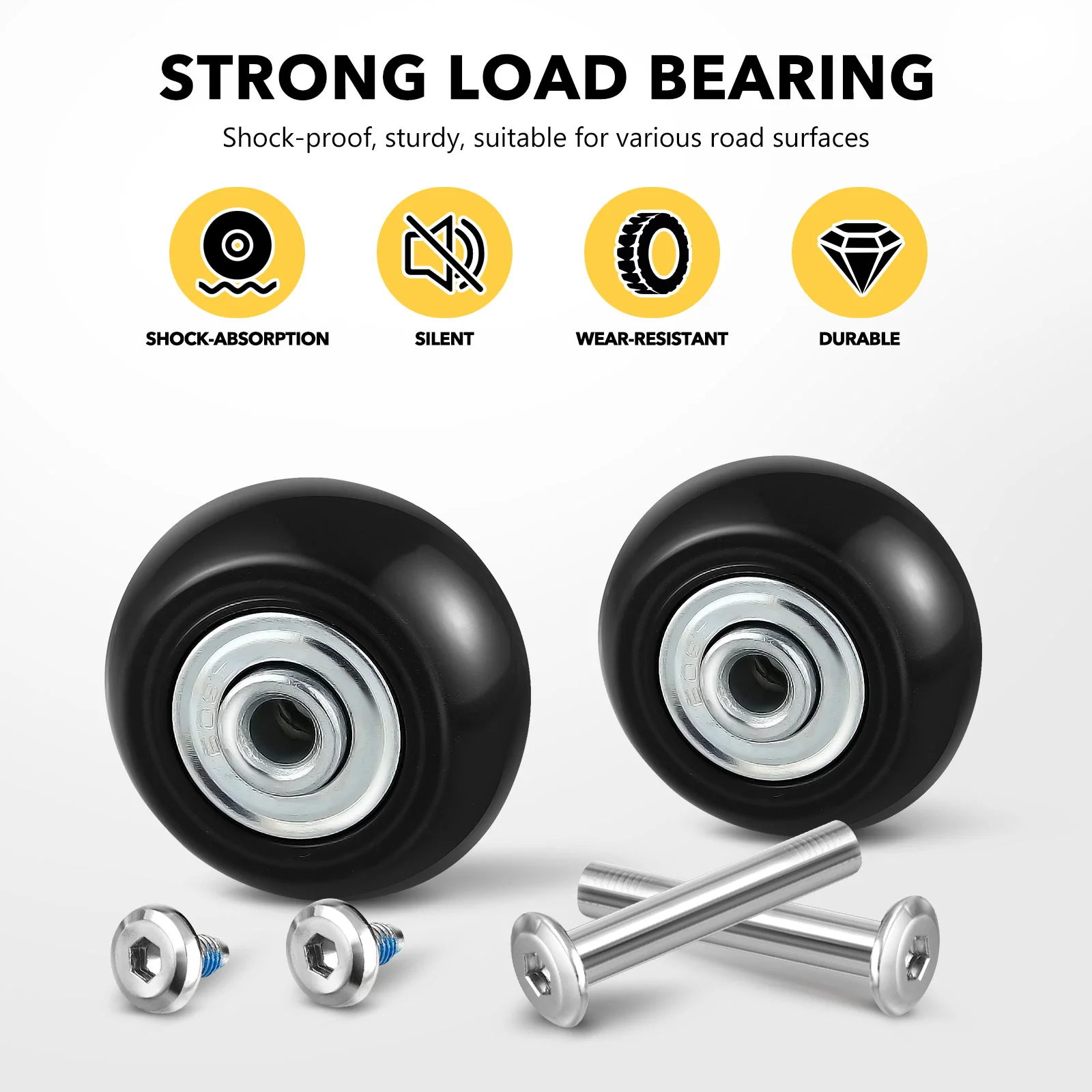 30 Pcs Luggage Wheel Covers Trolley Case Casters Wheels Replacement Accessories