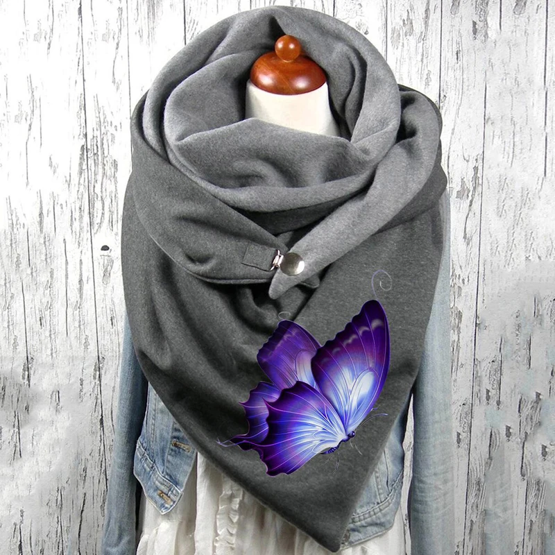 Insects and animals Print 3D Printed Scarf and Shawl Warm for Women and Men