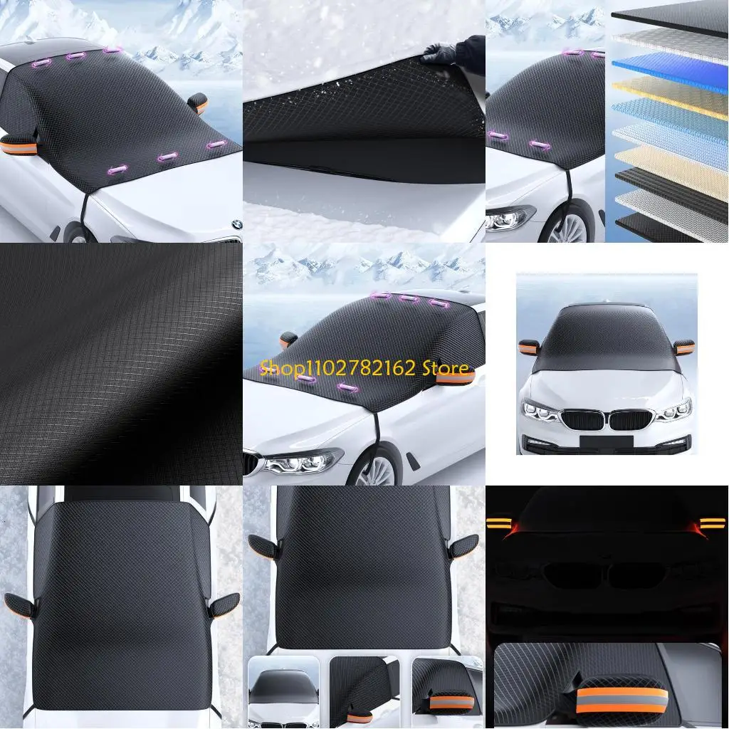 

547B Upgrade Car Windshield Cover for Ice & Snow Oxford Winter Windshield Covers
