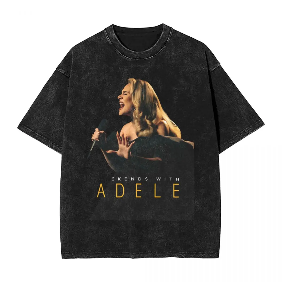 Popular Short Sleeve Adele Munich Tour August 2024 Printed T-shirt O Neck Loose Comfortable Short Sleeve Men T-shirt Fan Gift