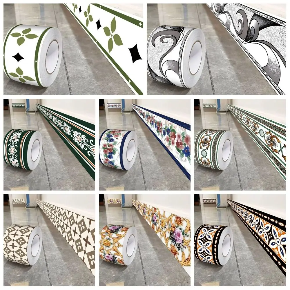 

DIY 10 Meter Wall Base Thickened Self Adhesive Skirting Line Anti-collision Soft Decoration Strips Bedroom