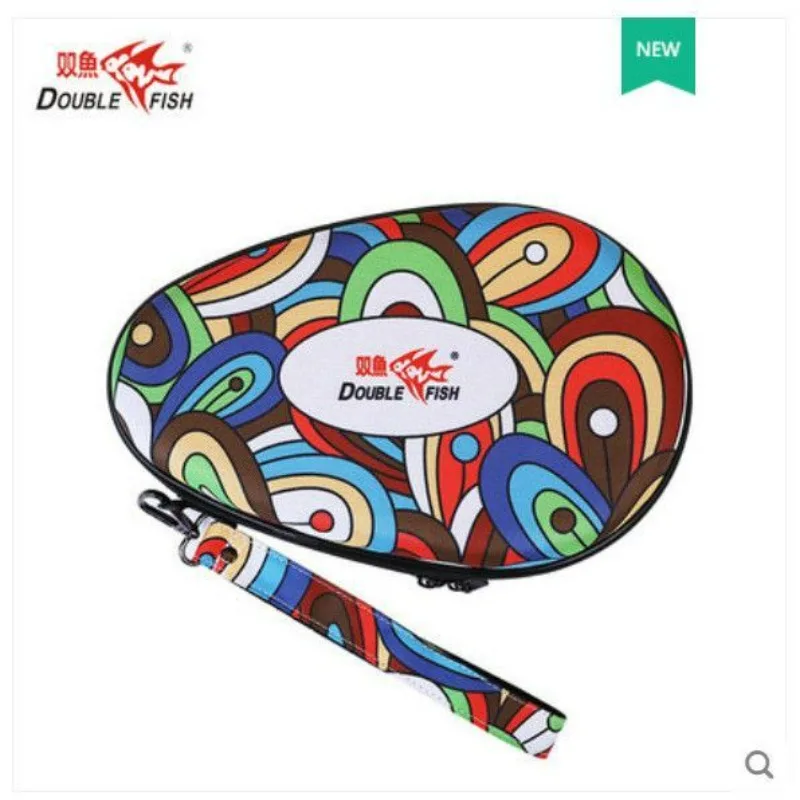 Double Fish Table Tennis Racket Cover G-X Series New Colorful Portable Storage Sports Exquisite Racket Cover Bag