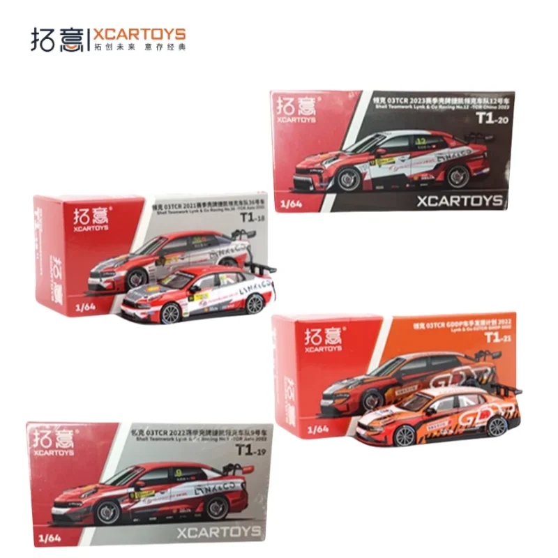 XCARTOYS 1/64 Lynk & Co 03 TCR Shell Jet Kai Fleet modelo de coche de aleación, colección de juguetes decorativos para niños, regalos para niños