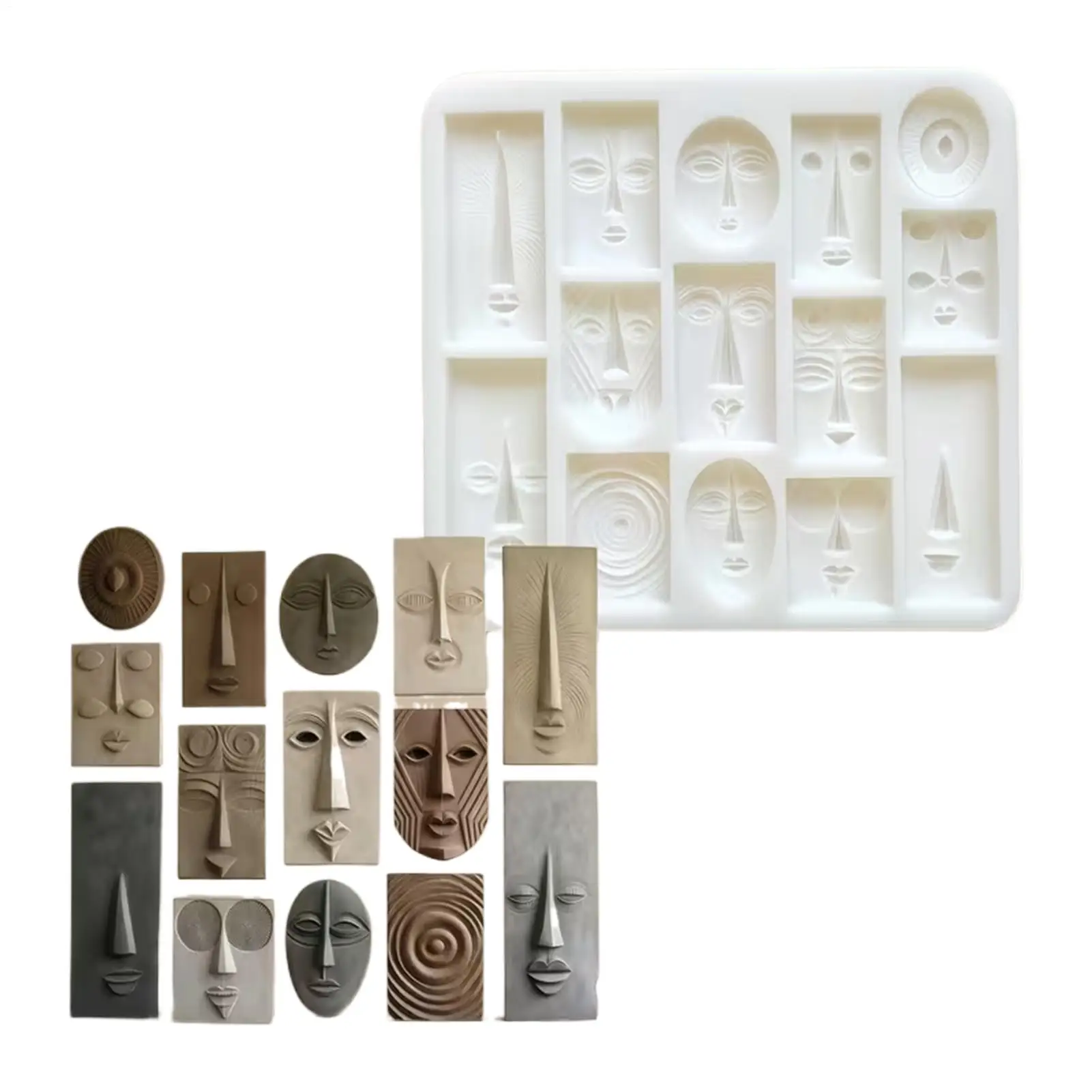 Food Grade Art Face Styling Baking Mold Unique Abstract Face Shaped Cake Molds For Chocolate Jelly Mousse Food DIY Craft