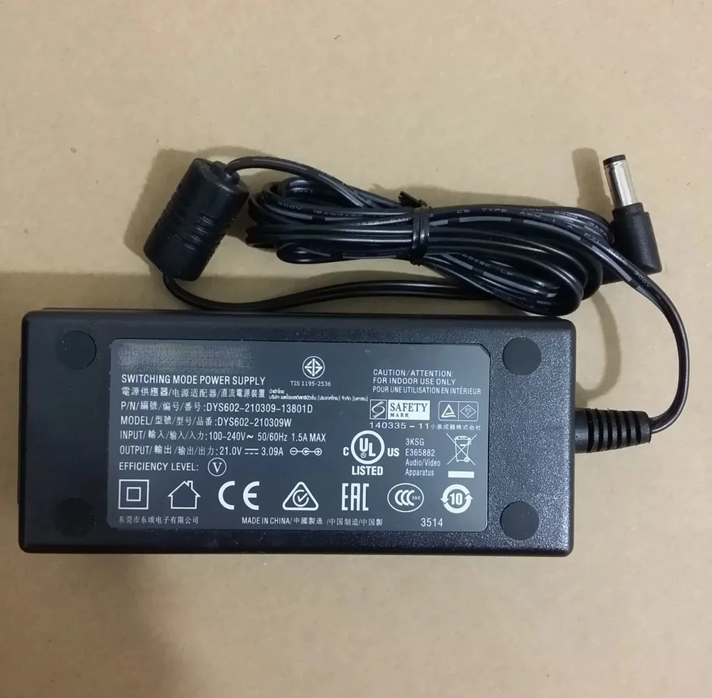 

Genuine For PHILIPS Charger 21V 3.09A 64.89W 65W DYS602-210309W DYS602-210309-13801D Switching Power Supply AC Adapter Original