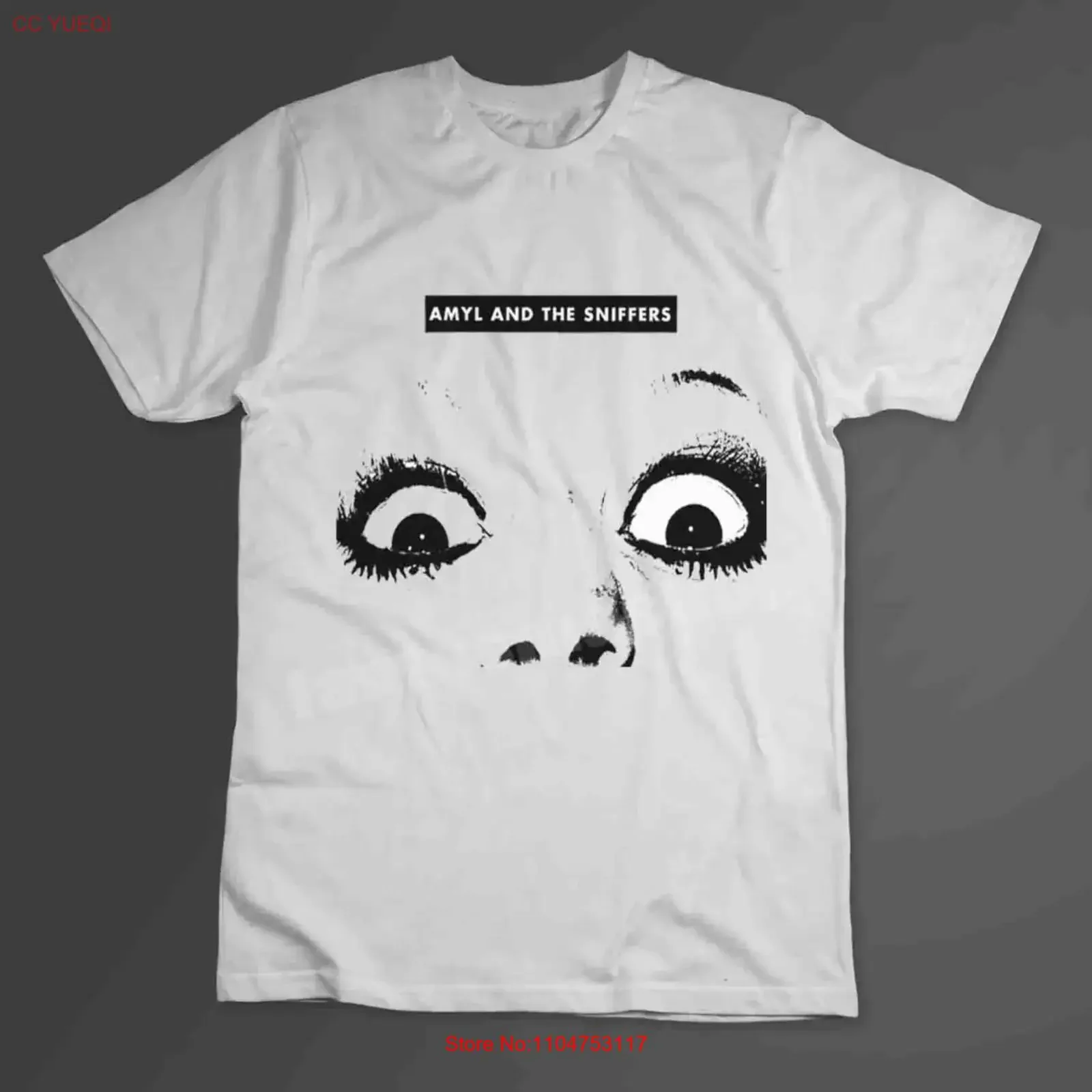 Vtg Amyl and The Sniffers  Cotton White T Shirt Full Size BT169 vintage Washed Slightly graphic Stylish Versatile Stretched