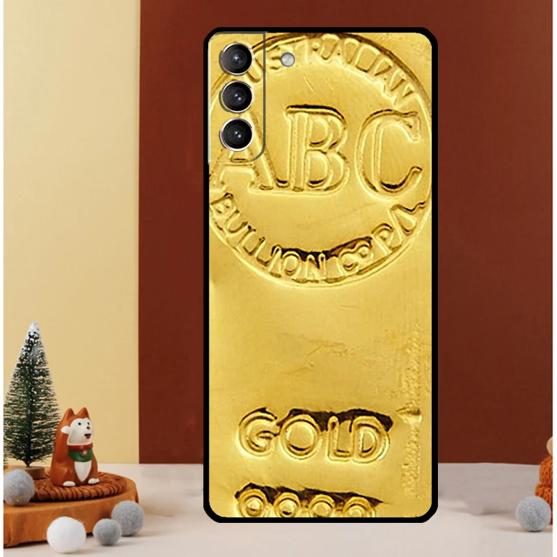 Switzerland Fine Gold Case For Samsung Galaxy S23 Ultra S24 S22 Note 20 Ultra 10 Plus S8 S9 S10 S20 S21 FE Cover