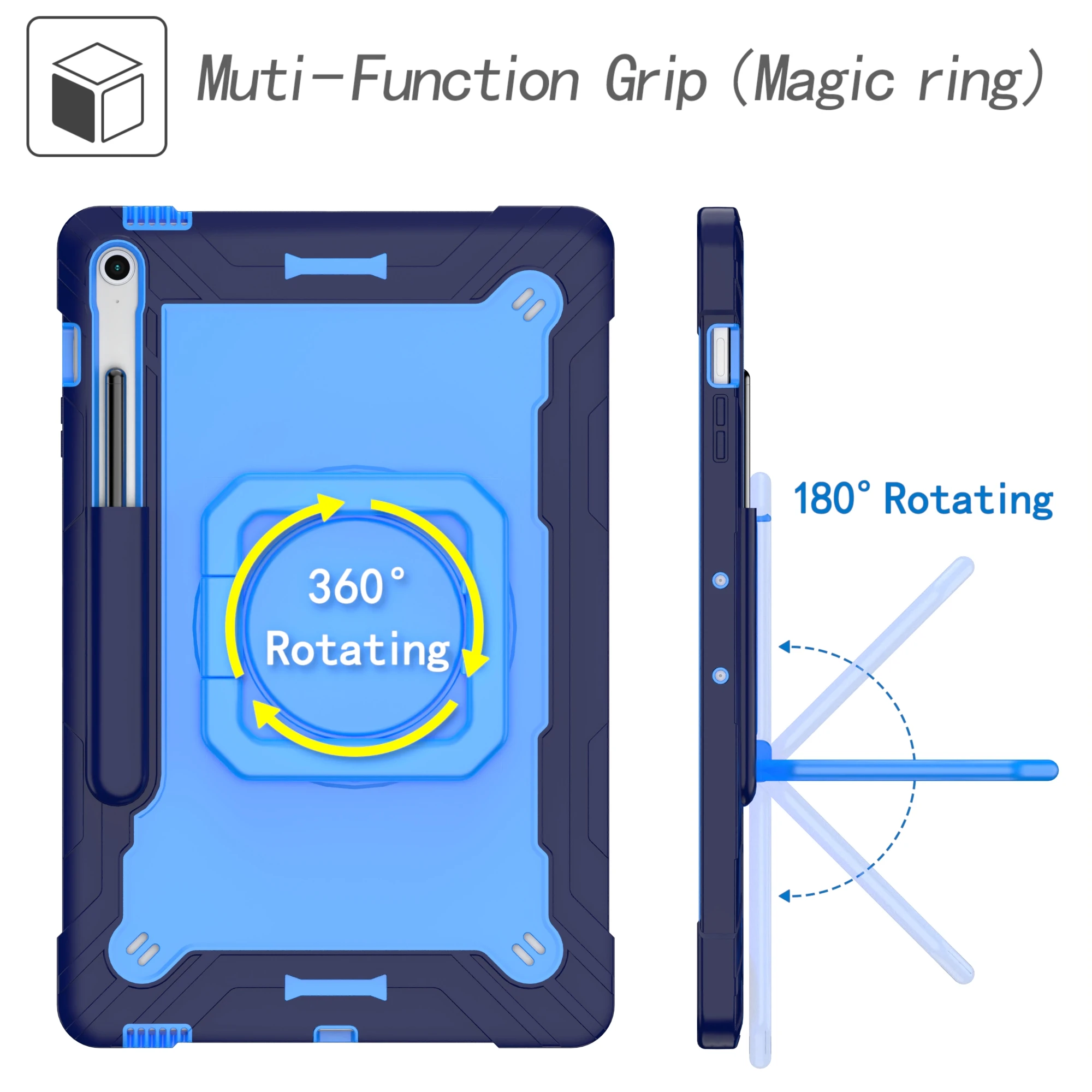 360 Rotating Stand Case for Samsung Galaxy Tab S10 FE Plus 2025 13.1