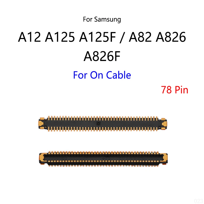 10 ชิ้น/ล็อตสําหรับ Samsung Galaxy A12 A125 A125F A125DS A82 A826 A826F หน้าจอ Lcd FPC Connector พอร์ตบนเมนบอร์ด/Flex Cable