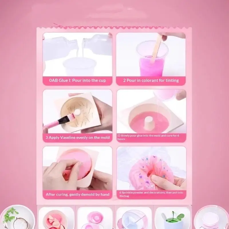 1 Set Liquid Silicone Maker For DIY Taba Art Crafting Molding Decompression Gift Make Your Own Super Soft Squishies Maker
