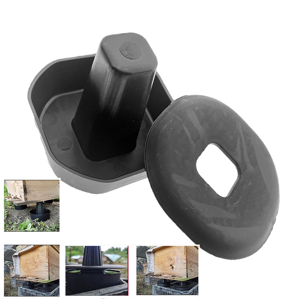 4PCS Beekeeping Plastic Support Life Beehive Supers To Keep Dry Prevent Anti Lizard Ant Cockroach Adjustable Height Water Tank