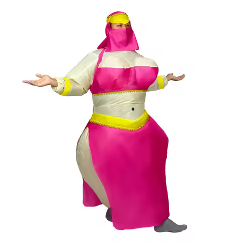 Arab Sumo Clothing Inflatable Sultan Dancer Set for Adult Party Cosplay Halloween Festivals Stage Costumesage Costume Mascot